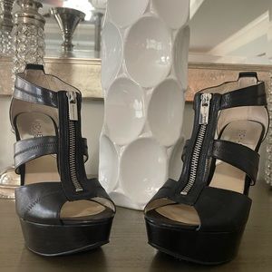 Gently used Black MK Berkley Platform size 8.5
